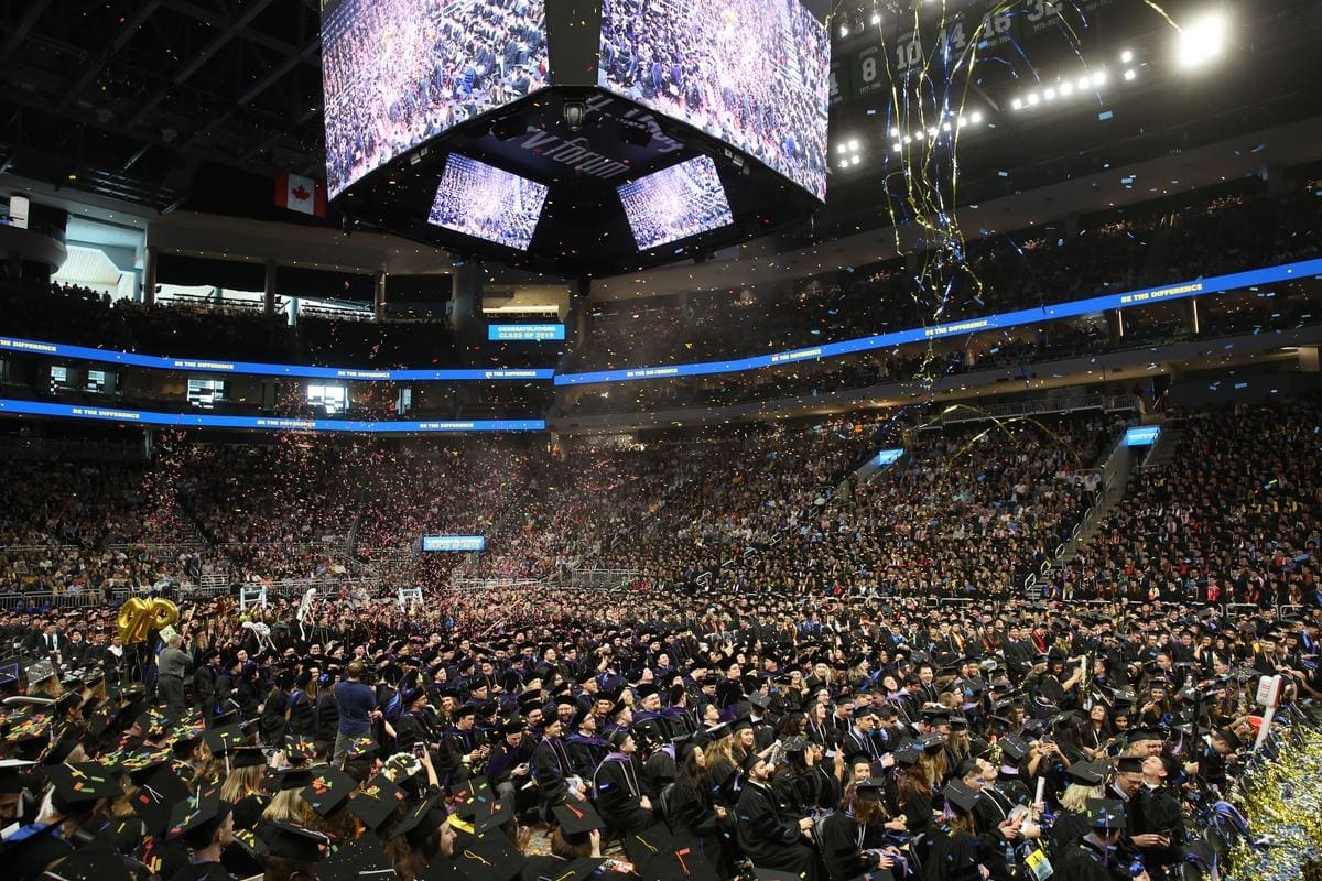 Commencement; graduation; ceremony; Fiserv Forum; celebration;